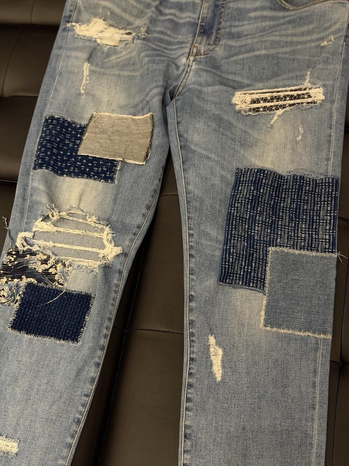Amiri Size 38 - Amiri Blue Patchwork Jeans 100% Authentic Size US 38 / EU 54 - 3 Thumbnail