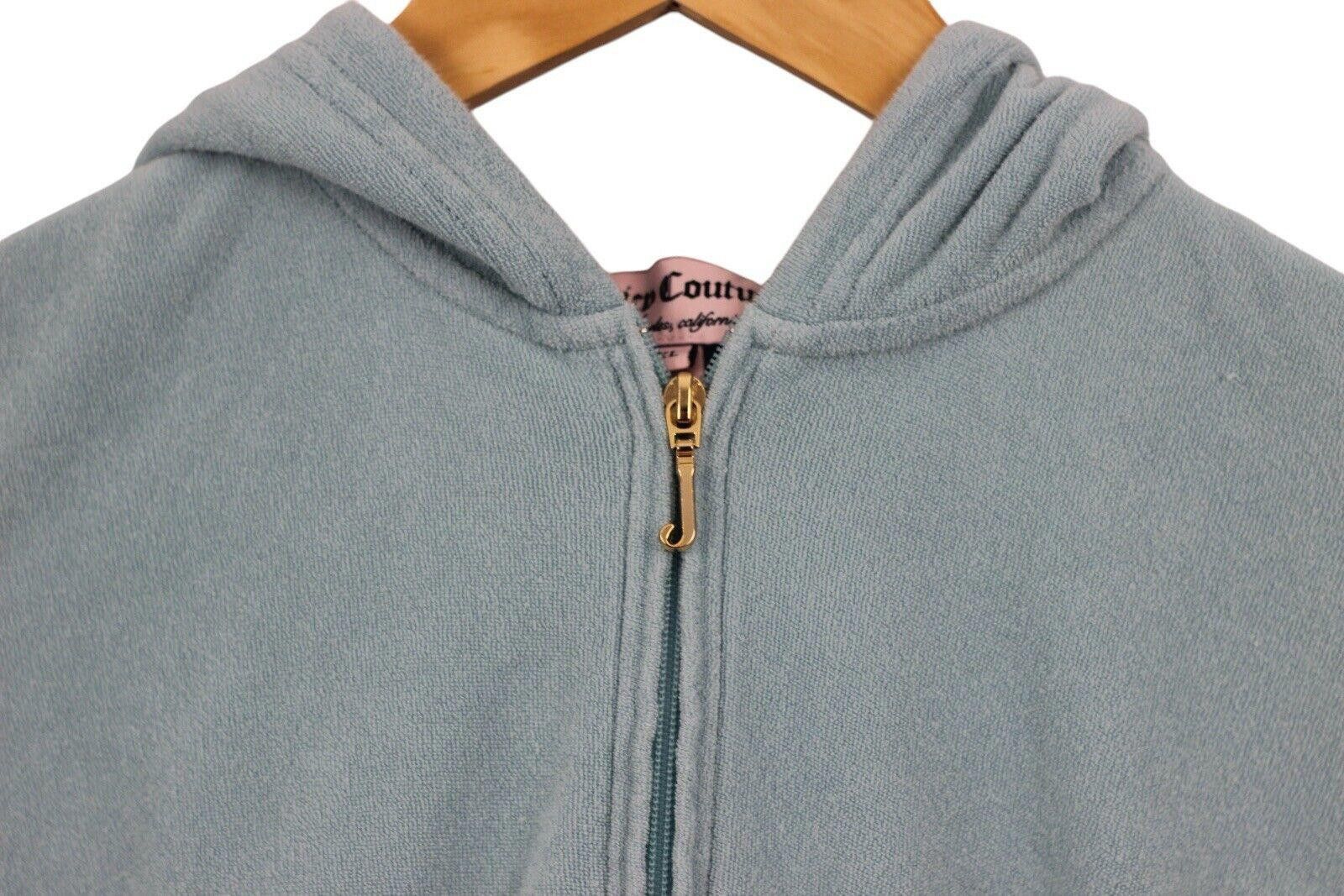 Juicy Couture Jeans Vintage Y2K Juicy Couture Velour Full Zip Hoodie Jacket XL Size L / US 10 / IT 46 - 2 Thumbnail