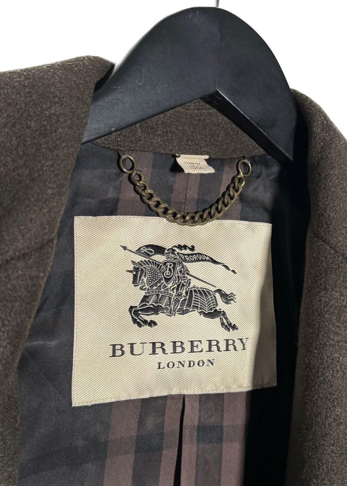 Burberry Burberry London Green Sunningford Wool Military Officer Coat Size S / US 4 / IT 40 - 7 Thumbnail