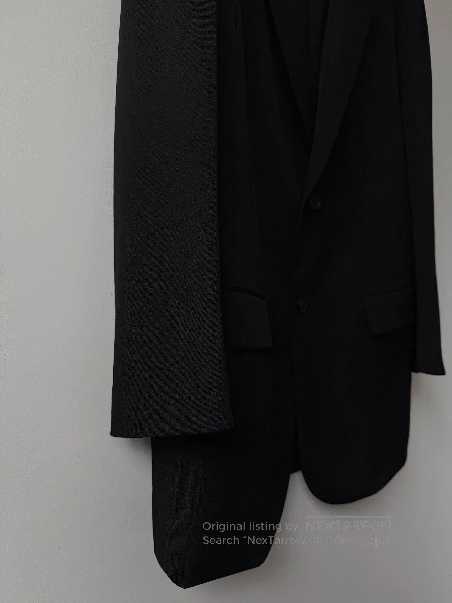 Yohji Yamamoto Yohji Yamamoto Black Wool Suit Jacket. Size US L / EU 52-54 / 3 - 4 Thumbnail