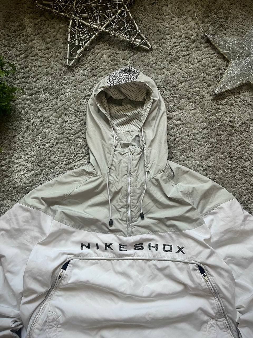 Nike × Vintage 00s Nike Shox Big Logo Anorak Jacket Big Logo Swoosh Drill Size US XL / EU 56 / 4 - 7 Thumbnail