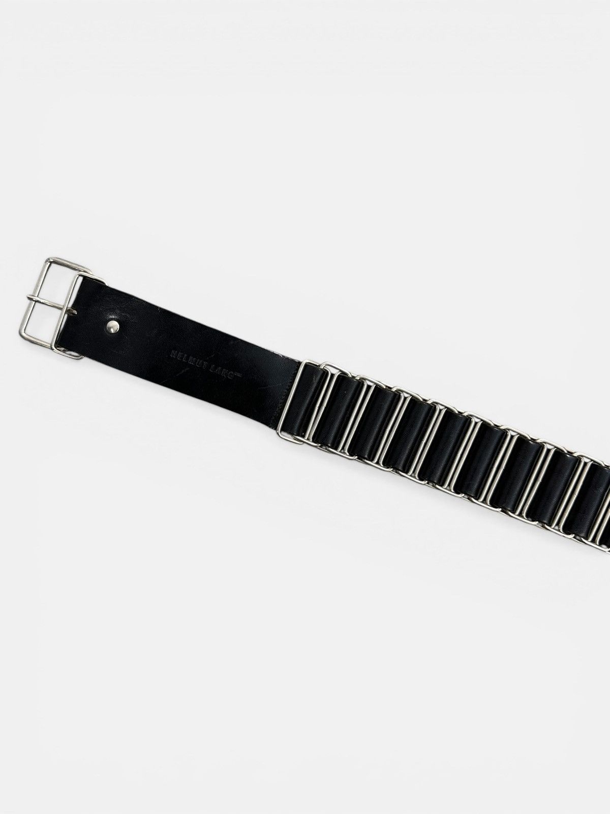 Helmut Lang Helmut Lang - AW98 Chainlink Leather Belt Size ONE SIZE - 3 Thumbnail