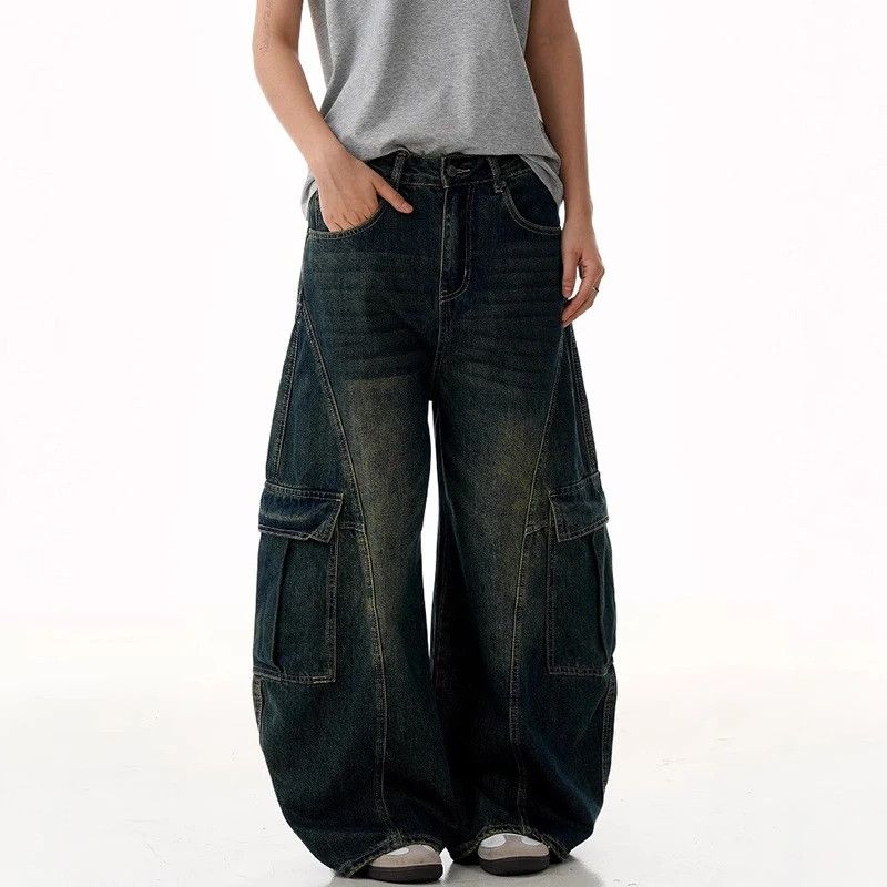 Jean Cargo Multi Pockets Jeans Size US 32 / EU 48 - 2 Thumbnail