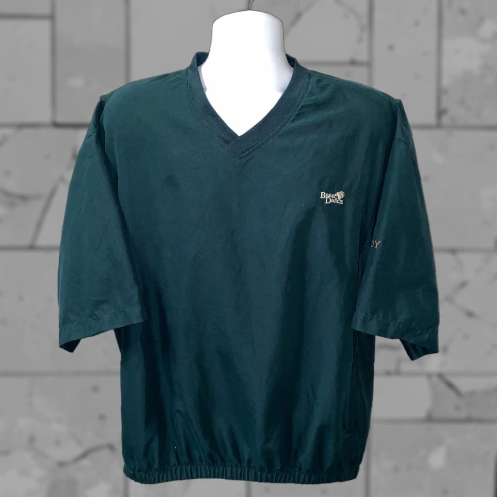 Footjoy Footjoy Bear Dance Mens Green V-Neck Lightweight Short Sleeve Pullover Jacket L Size US L / EU 52-54 / 3 - 1 Thumbnail