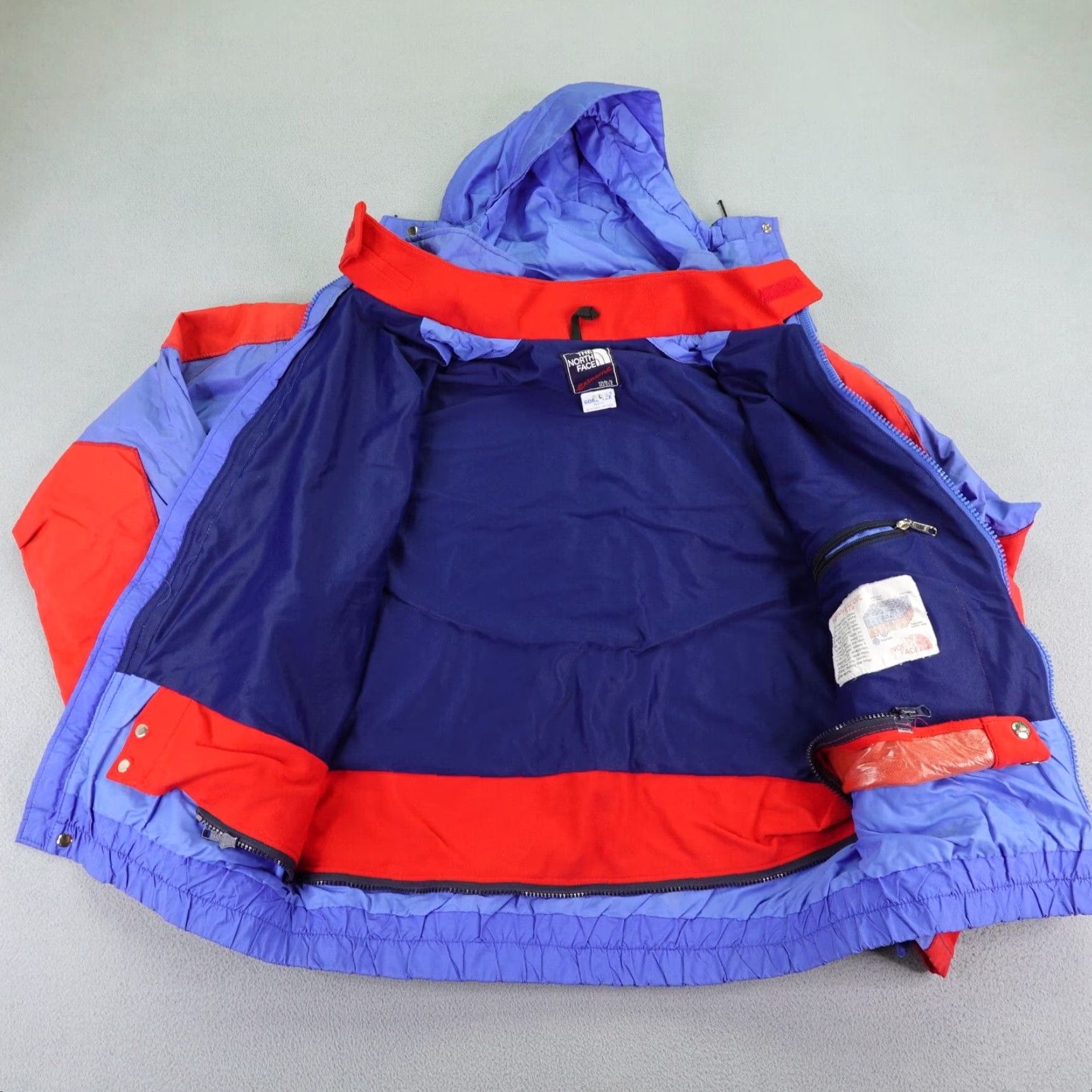 The North Face VINTAGE The North Face Jacket Mens L Blue 90s Outdoor Zip Waterproof Hooded Pockets Full Zipped Size US L / EU 52-54 / 3 - 7 Thumbnail