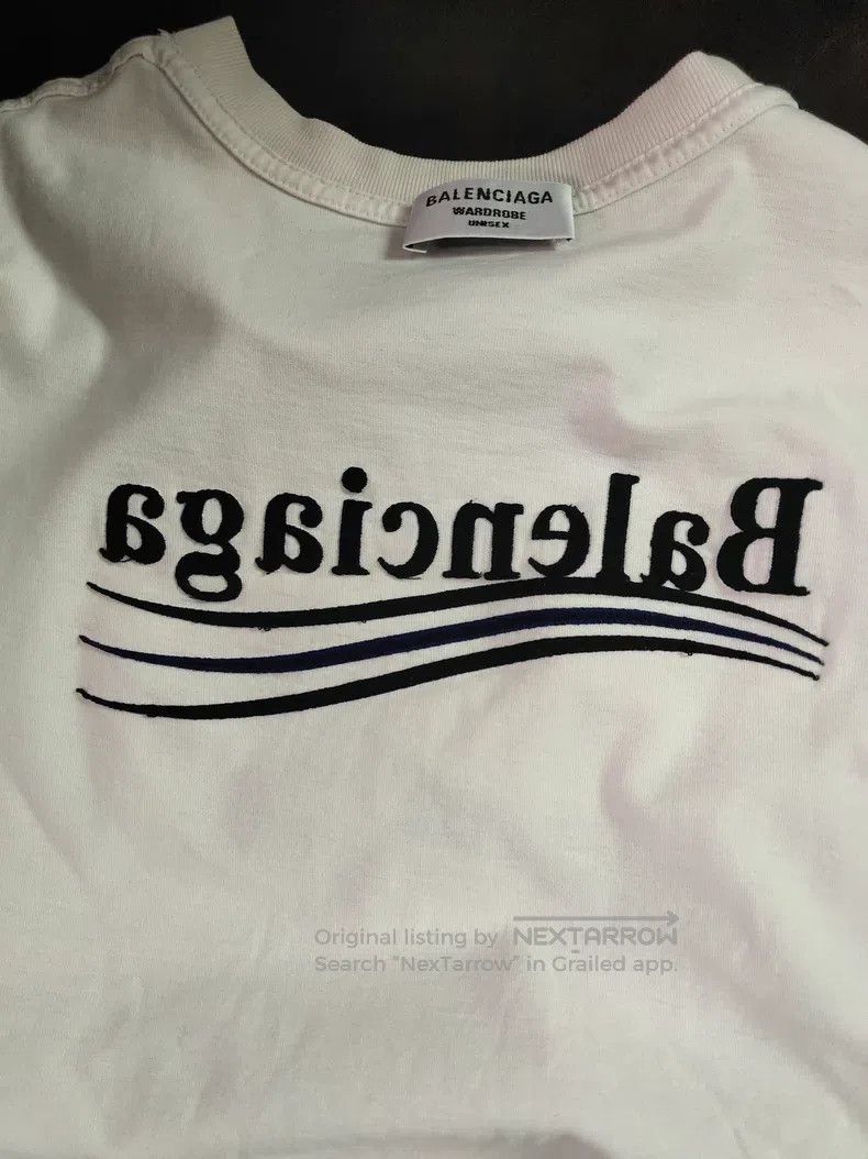 Balenciaga Balenciaga Lettering Print Round Neck Short Sleeve T-Shirt Size US S / EU 44-46 / 1 - 4 Thumbnail