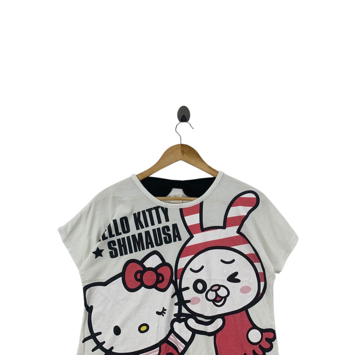 Other HELLO KITTY x SHIMAUSA Line Character Cartoon Tee Shirt Top Size M / US 6-8 / IT 42-44 - 2 Thumbnail