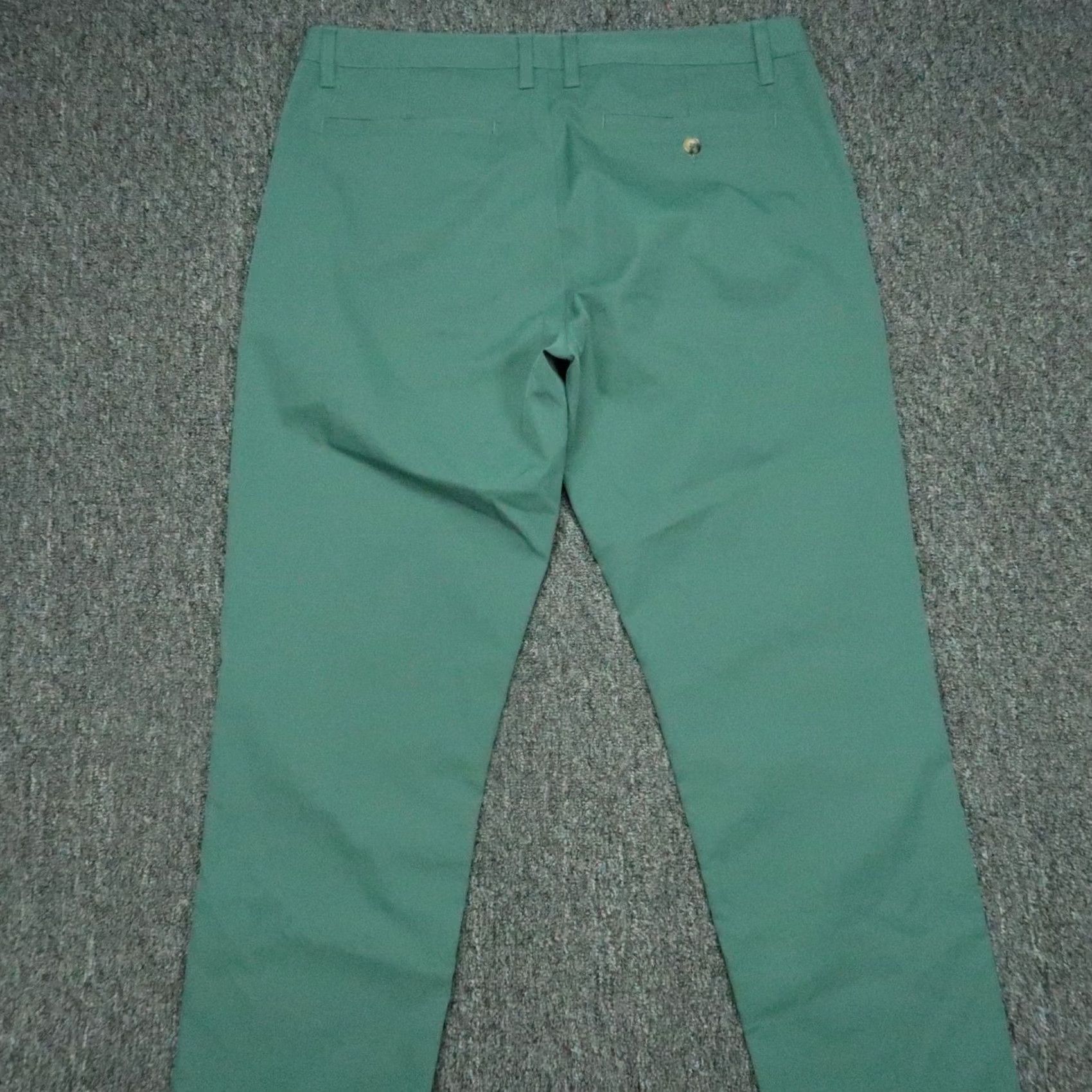 Rhone Rhone Pants Mens 34x34 Green Tech Performance Chino Stretch Flat Front Trouser Size US 34 / EU 50 - 4 Thumbnail