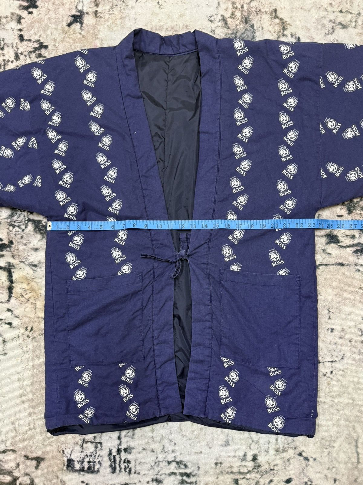 Japanese Brand Vintage Coffee Boss Fullprint Double Pocket Robe/Kimono Size US M / EU 48-50 / 2 - 10 Thumbnail
