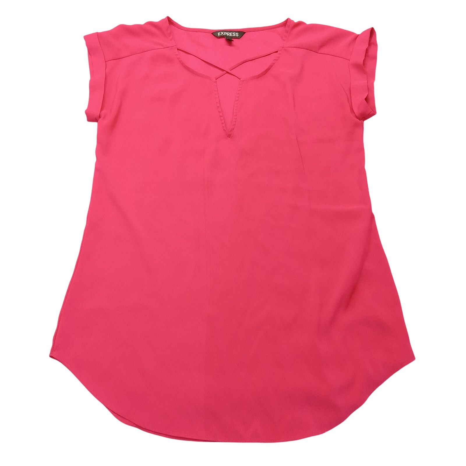 Express Express Top XS Womens Blouse Pink Pullover Polyester Spandex Size XS / US 0-2 / IT 36-38 - 1 Thumbnail