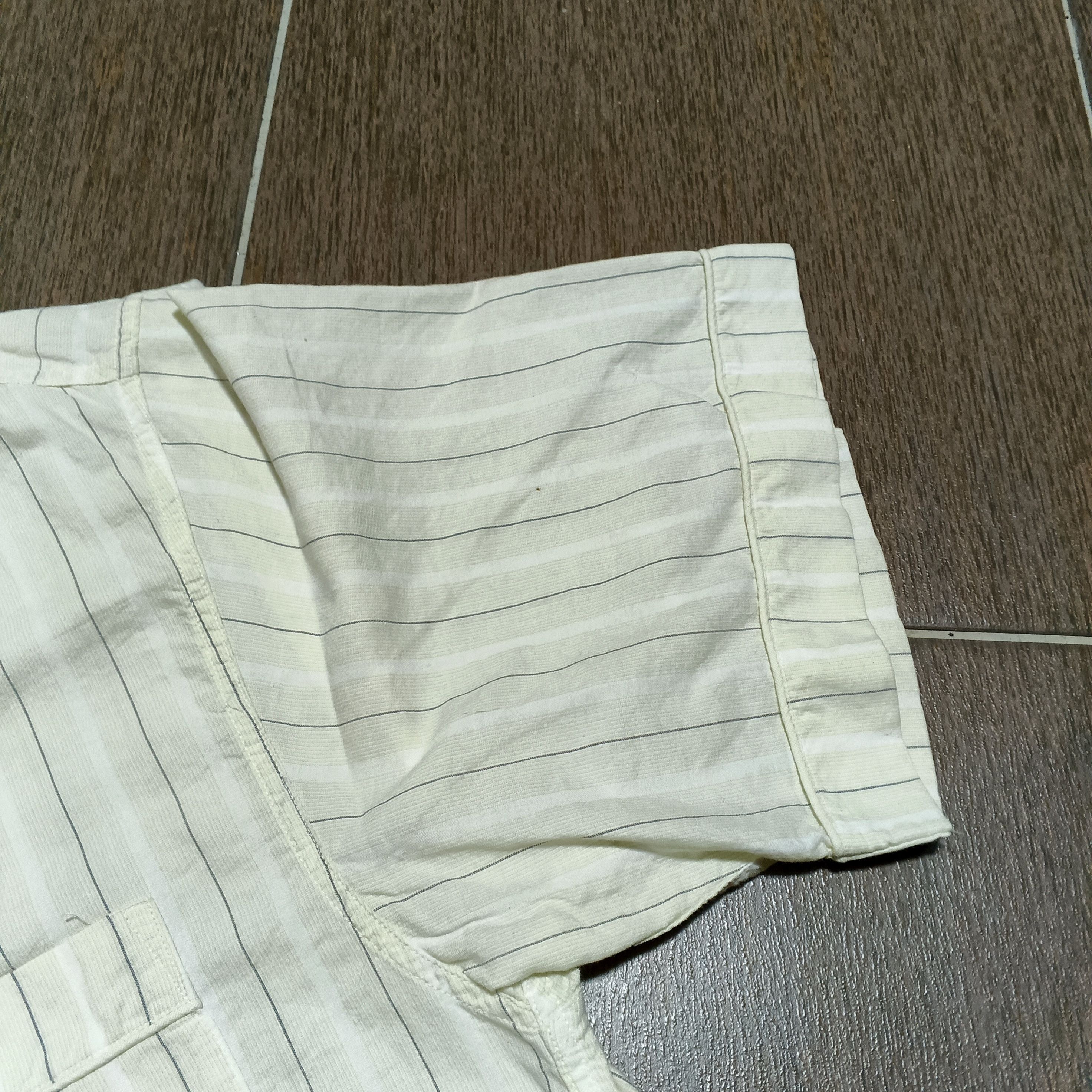 Issey Miyake Vintage Japanese Brand Issey Miyake Linen Blend Stripes Size US M / EU 48-50 / 2 - 4 Thumbnail