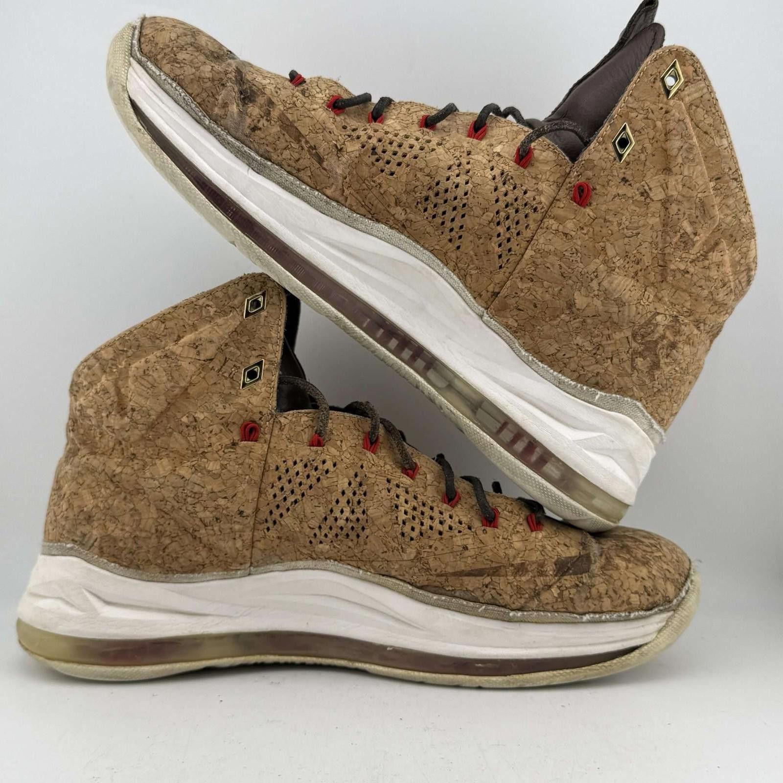 Nike Nike LeBron 10 EXT Cork 9.5 Used OG Box 580890-200 Size US 9.5 / EU 42-43 - 7 Thumbnail