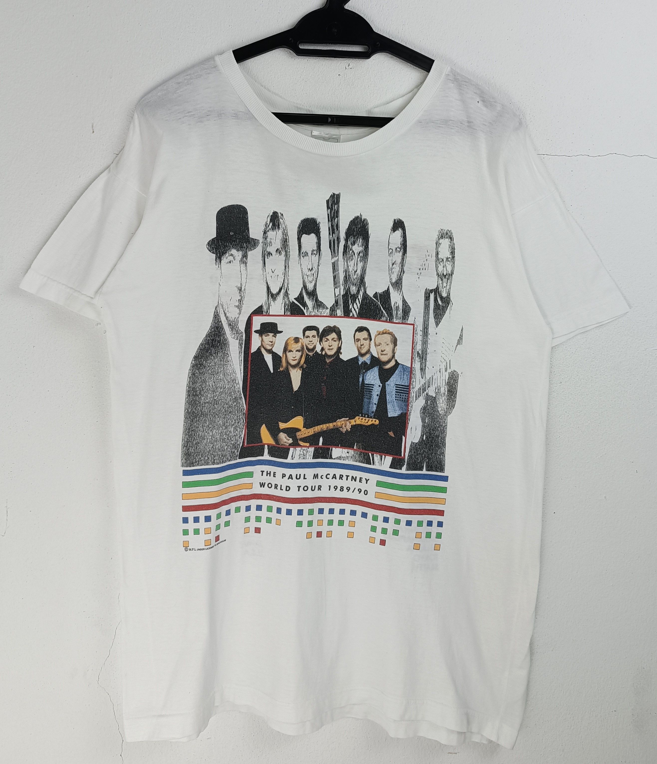 Band Tees VINTAGE 90'S THE PAUL MCCARTNEY WORLD TOUR TEE beatles who Size US M / EU 48-50 / 2 - 3 Thumbnail