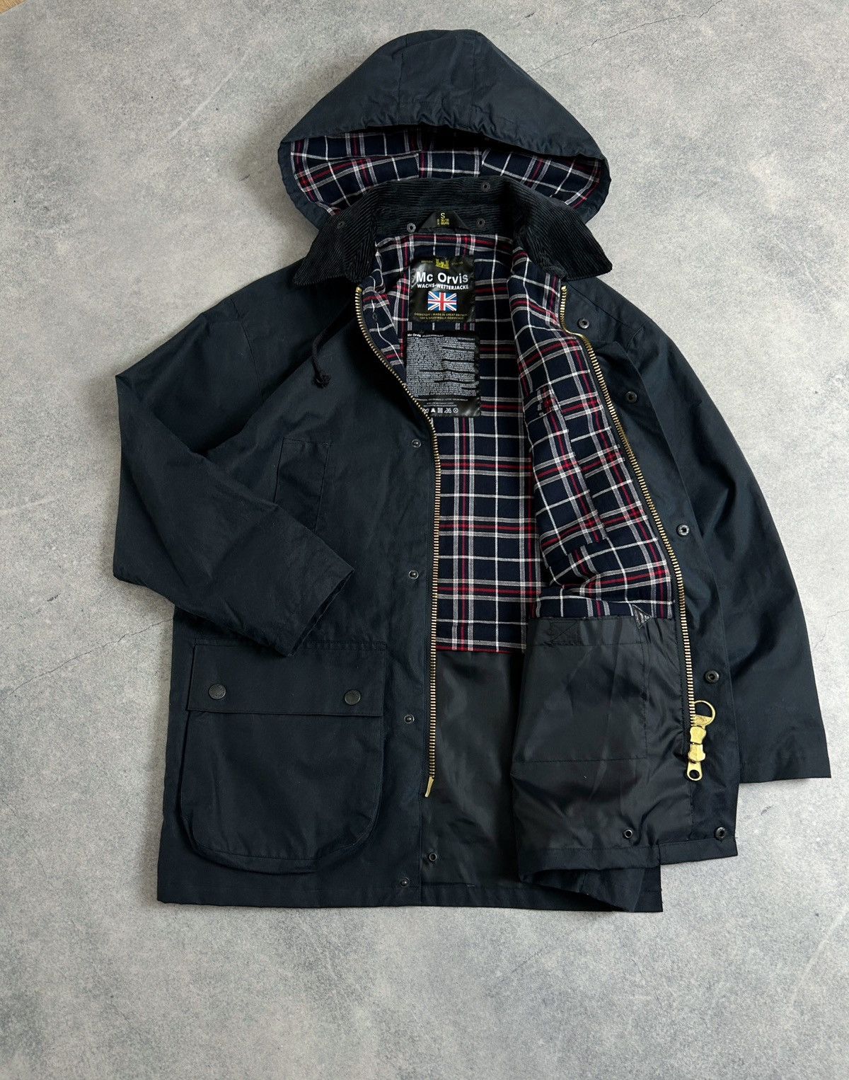 Orvis Mc Orvis Grail Wachs-Wetterjacke coat waxed barbour Size US S / EU 44-46 / 1 - 2 Thumbnail