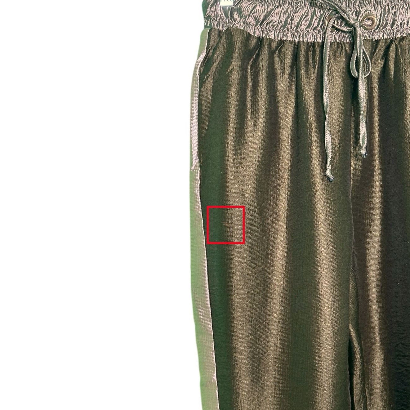 Zara Zara gold green satin effect pull on cuffed pants size Small Size 27" / US 4 / IT 40 - 6 Thumbnail