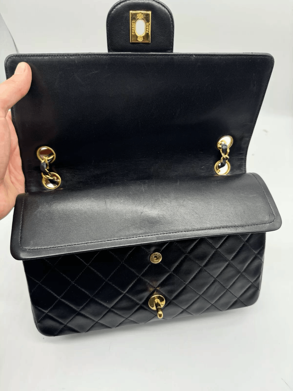 Chanel Chanel Double Flap Lamb Medium Size ONE SIZE - 13 Thumbnail