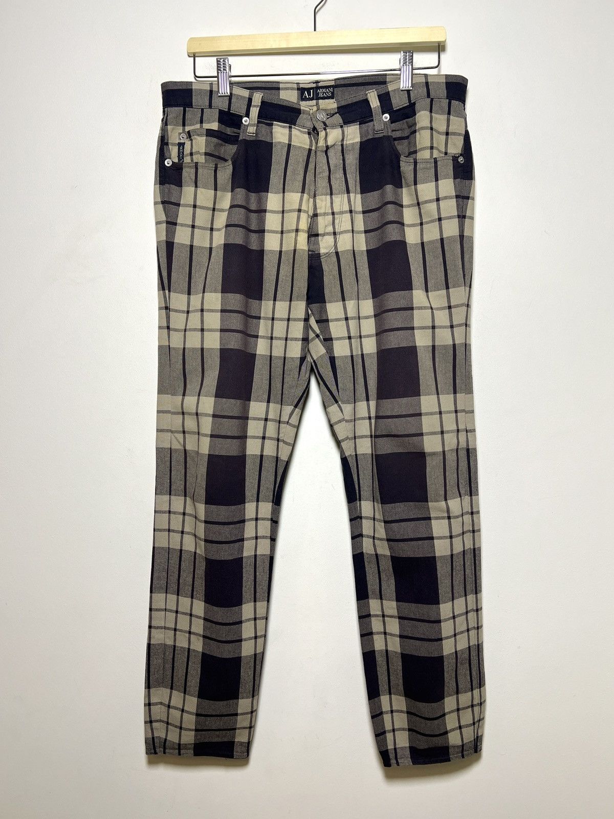 Giorgio Armani Armani Jeans punk checkered pants Size US 32 / EU 48 - 1 Thumbnail