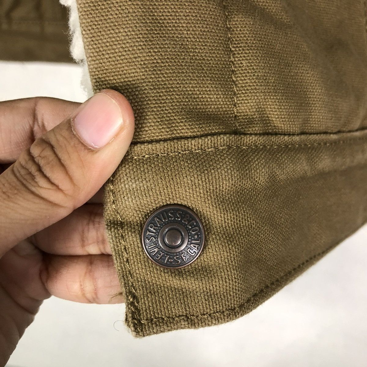 Levi's 🔥VINTAGE BIKER JACKET SHERPA LINING LEVI’S MULTI POCKETS Size US M / EU 48-50 / 2 - 16 Thumbnail