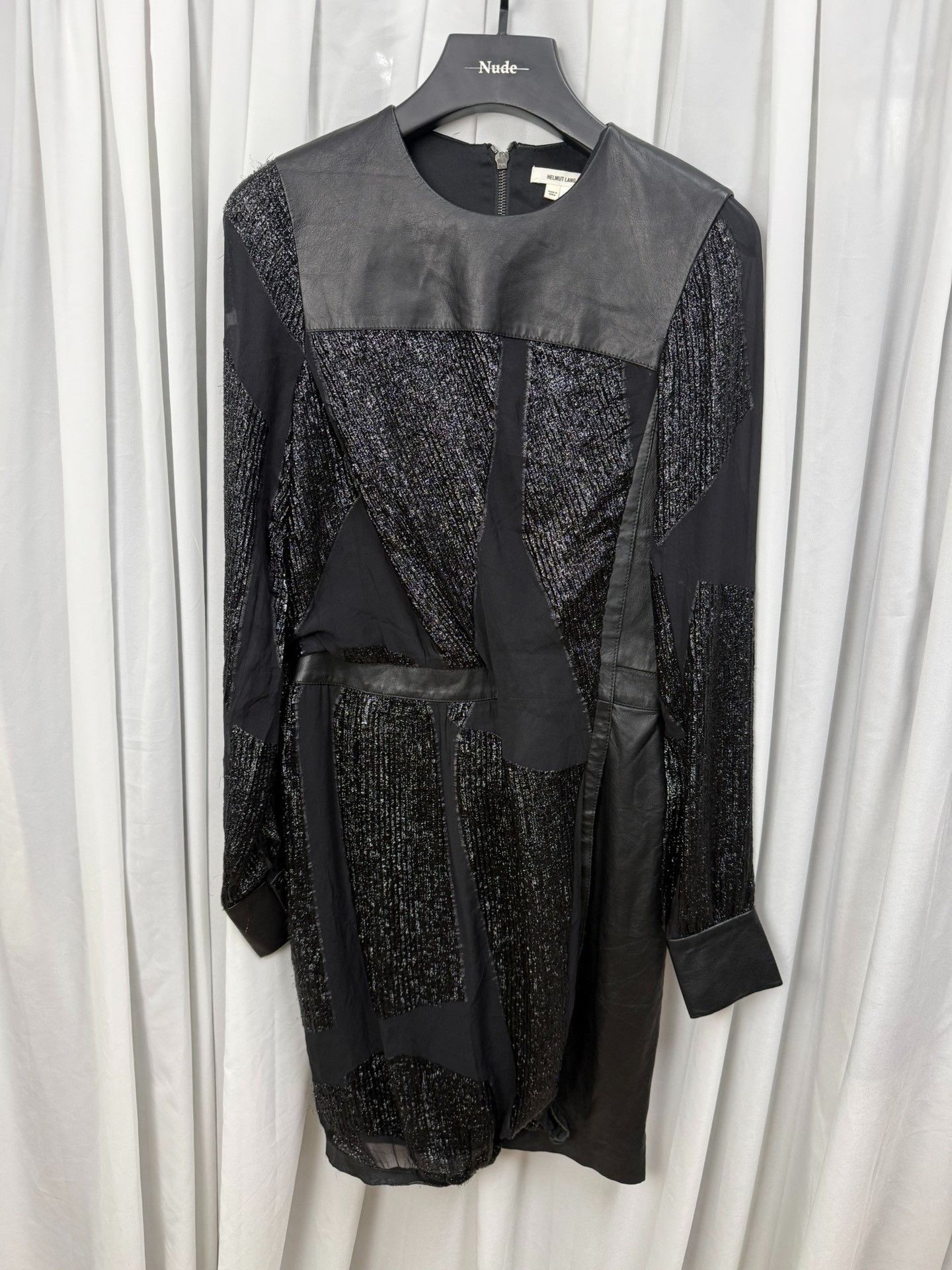Helmut Lang Helmut Lang Patchwork Leather Shiny Dress Size M / US 6-8 / IT 42-44 - 1 Thumbnail