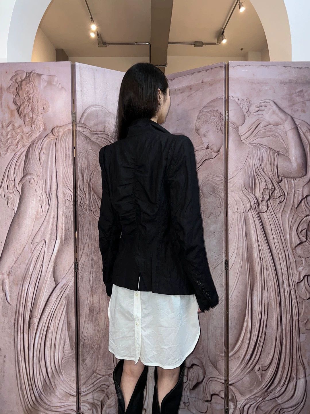 Ann Demeulemeester Ann Demeulemeester 2011ss Pleated Wool Blz Vintage Size XS / US 0-2 / IT 36-38 - 8 Thumbnail