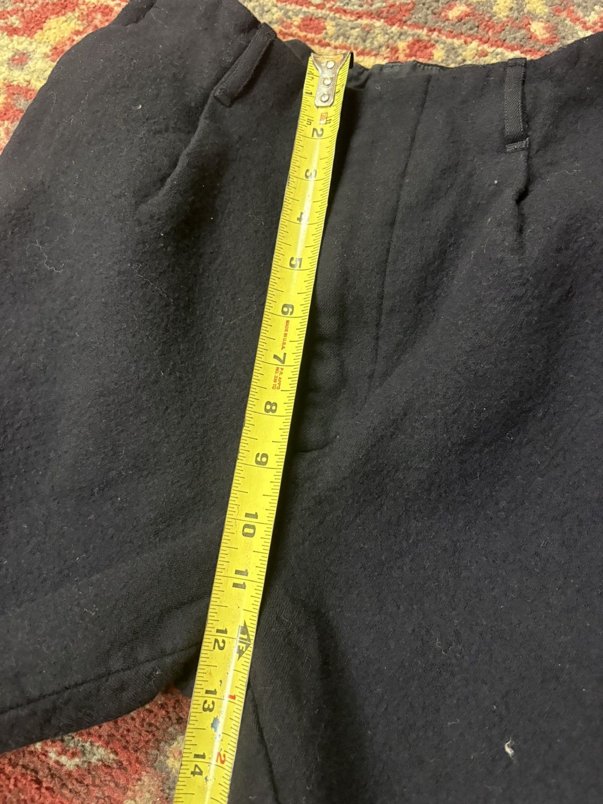 Auralee Auralee Black Light Melton Wide-leg Slacks Size US 28 / EU 44 - 7 Thumbnail