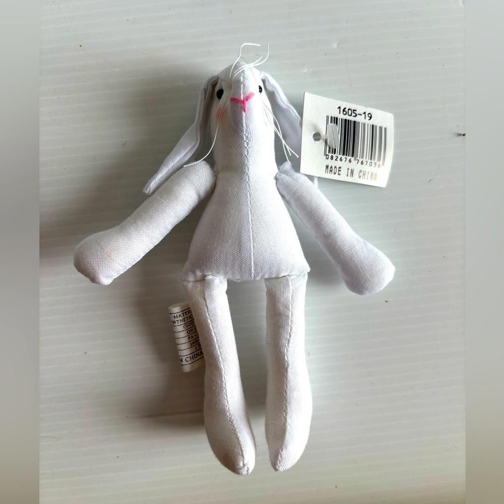 Designer Darice 5" Cloth Muslin Bunny Easter Craft Doll Size ONE SIZE - 1 Thumbnail
