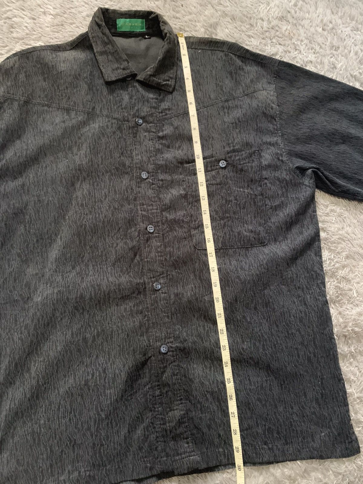 Carven Carven Paris Long Shirt Vintage ( Semi Corduroy Cloth ) Size US L / EU 52-54 / 3 - 7 Thumbnail
