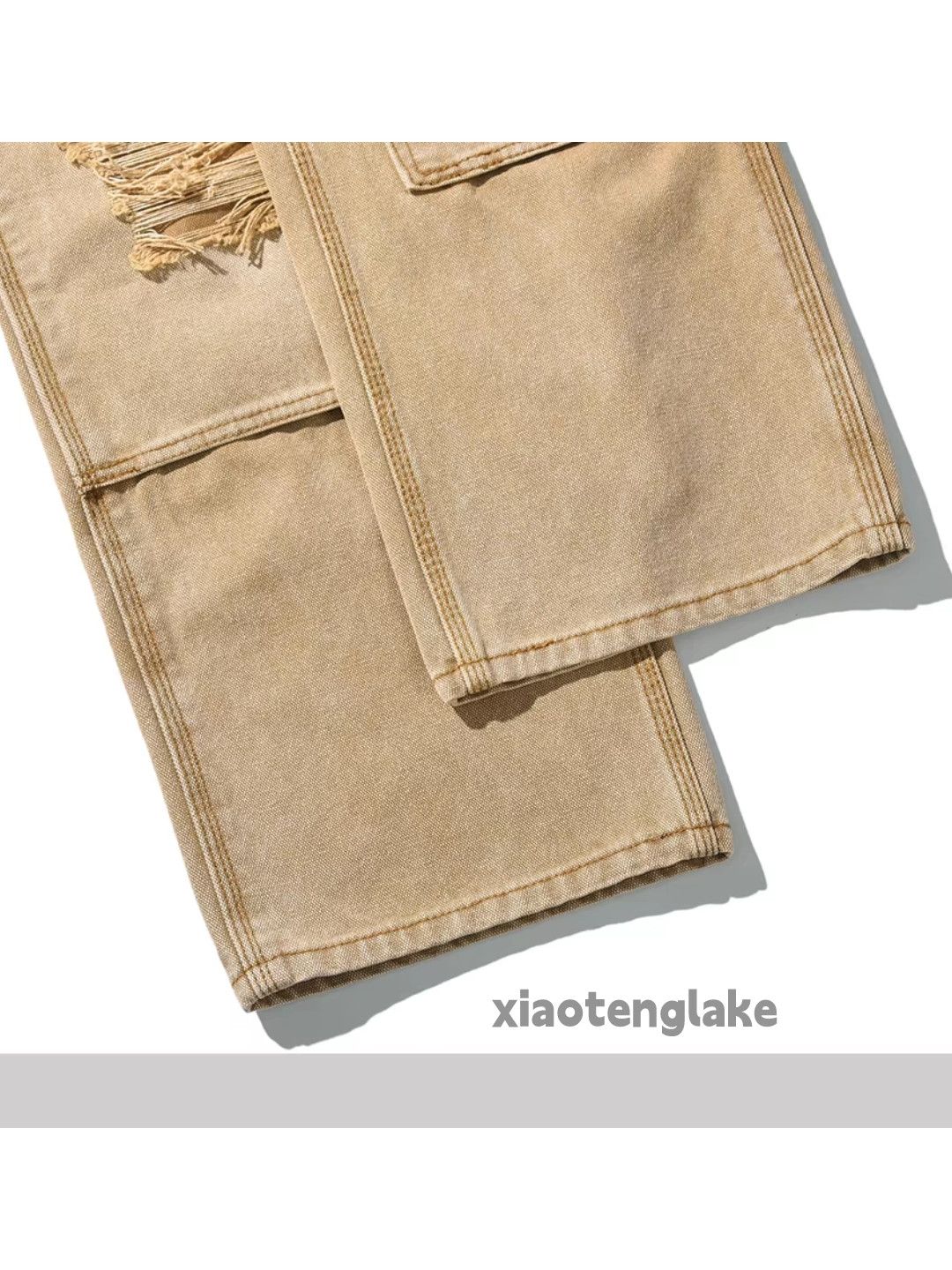 Jean × Vintage washed faded workwear carpenter damaged baggy jeans Size US 30 / EU 46 - 11 Thumbnail