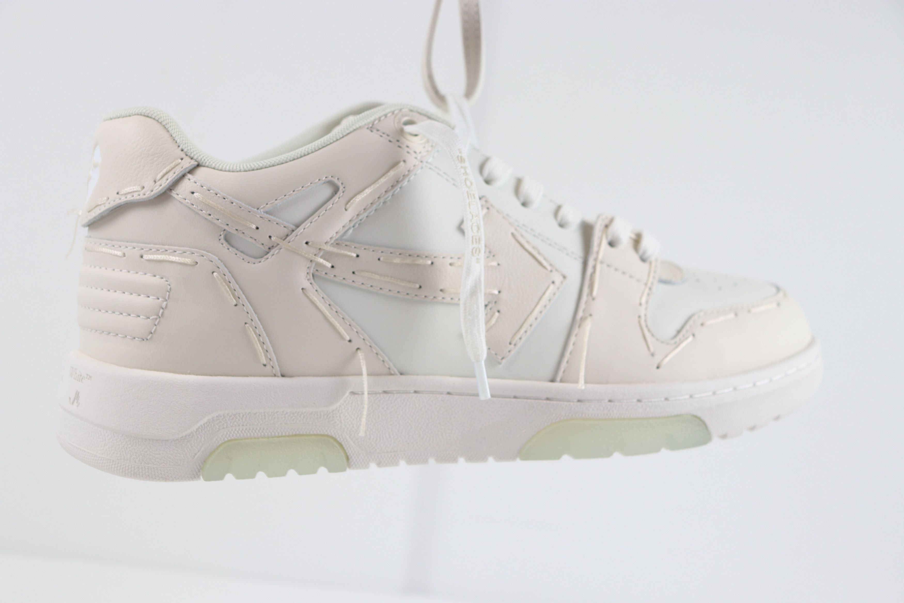 Off-White Sartorial Stitch Out of Office Sneakers OOO Coconut / White Size US 11 / EU 44 - 13 Thumbnail