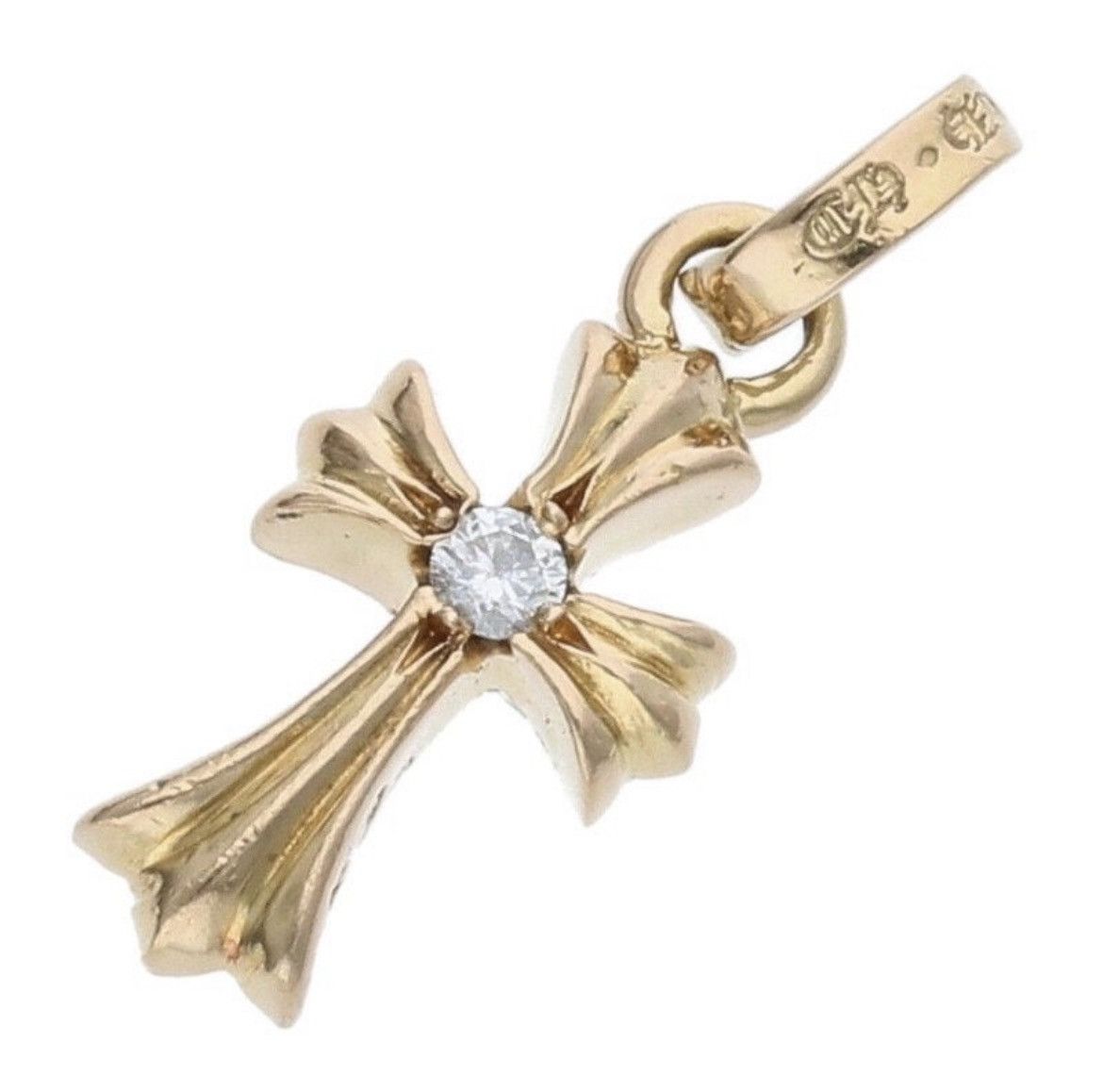 Chrome Hearts Chrome Hearts 22K Gold Baby Fat Diamond Charm Necklace Size ONE SIZE - 2 Thumbnail