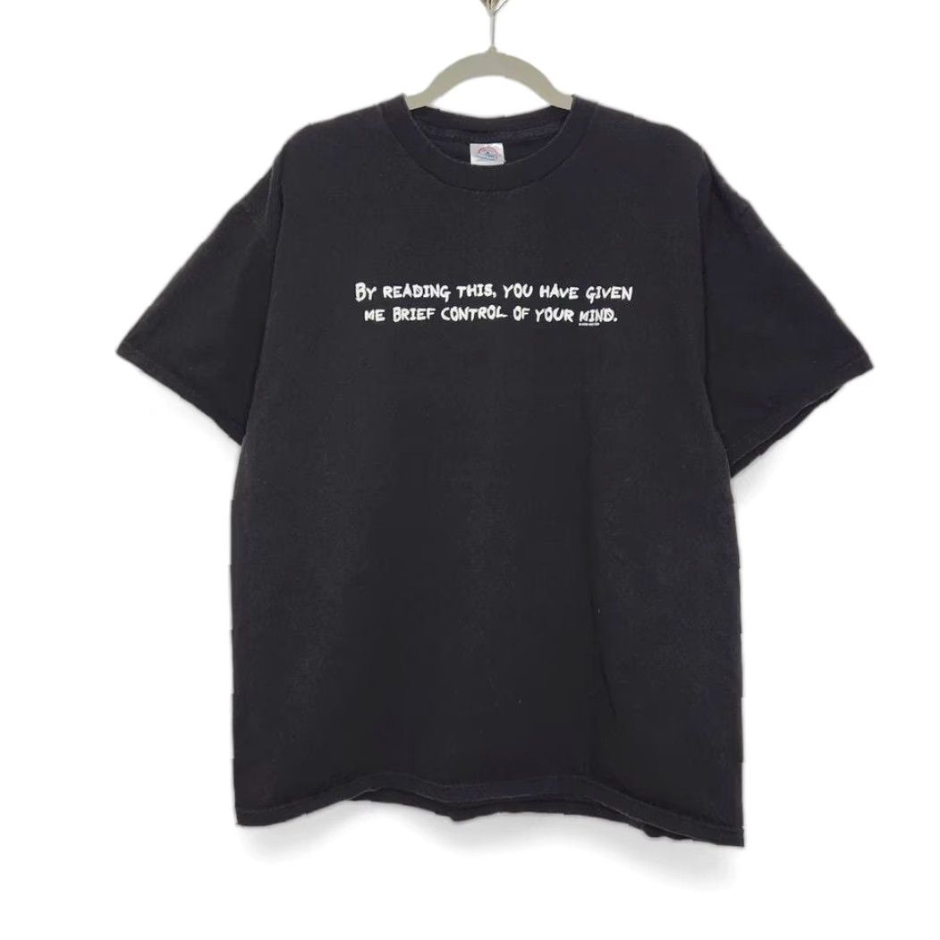 Etro VINTAGE Obscure Humor Funny Joke Shirt Mind Control Black XL Shirt Unisex Adults Size US XL / EU 56 / 4 - 2 Thumbnail