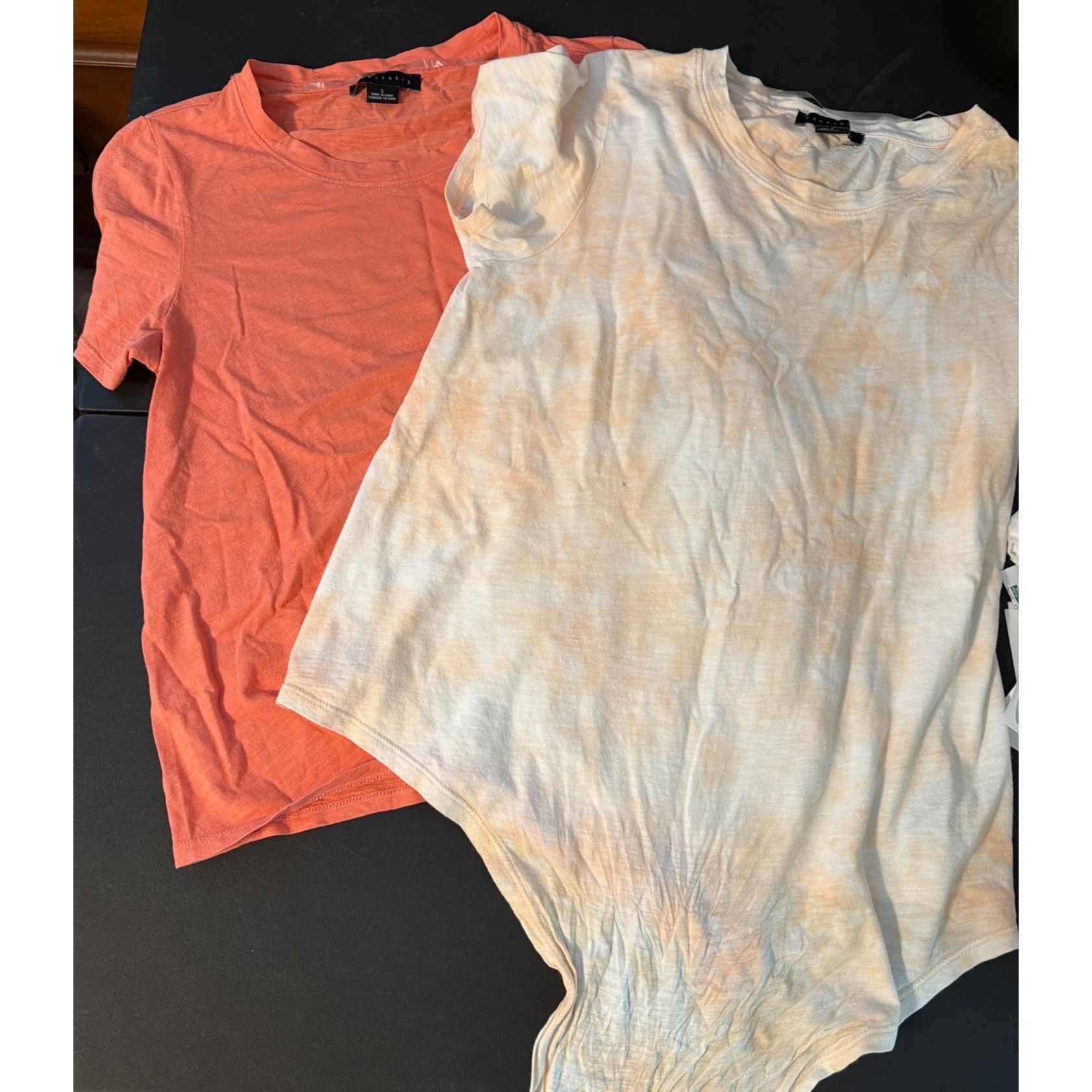 Sanctuary 2 Sanctuary Short Sleeve T Shirts Front Tie Coral Peach Tie Size S / US 4 / IT 40 - 1 Thumbnail