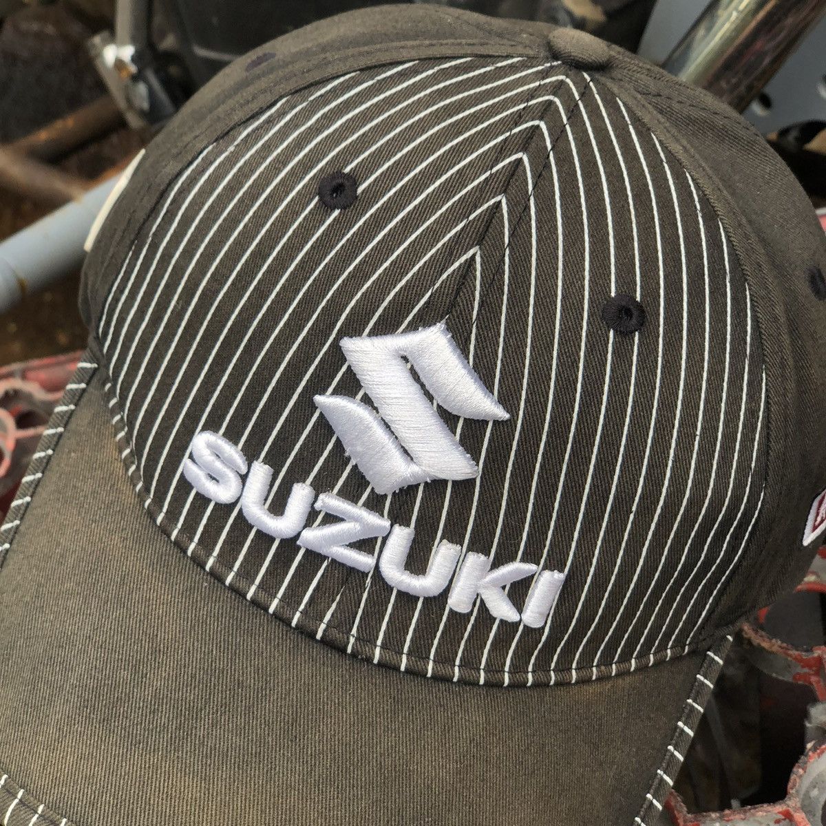 Japanese Brand 🔥HOTS🔥 Vintage Suzuki Racing Collection Sunfaded Hat Size ONE SIZE - 6 Thumbnail