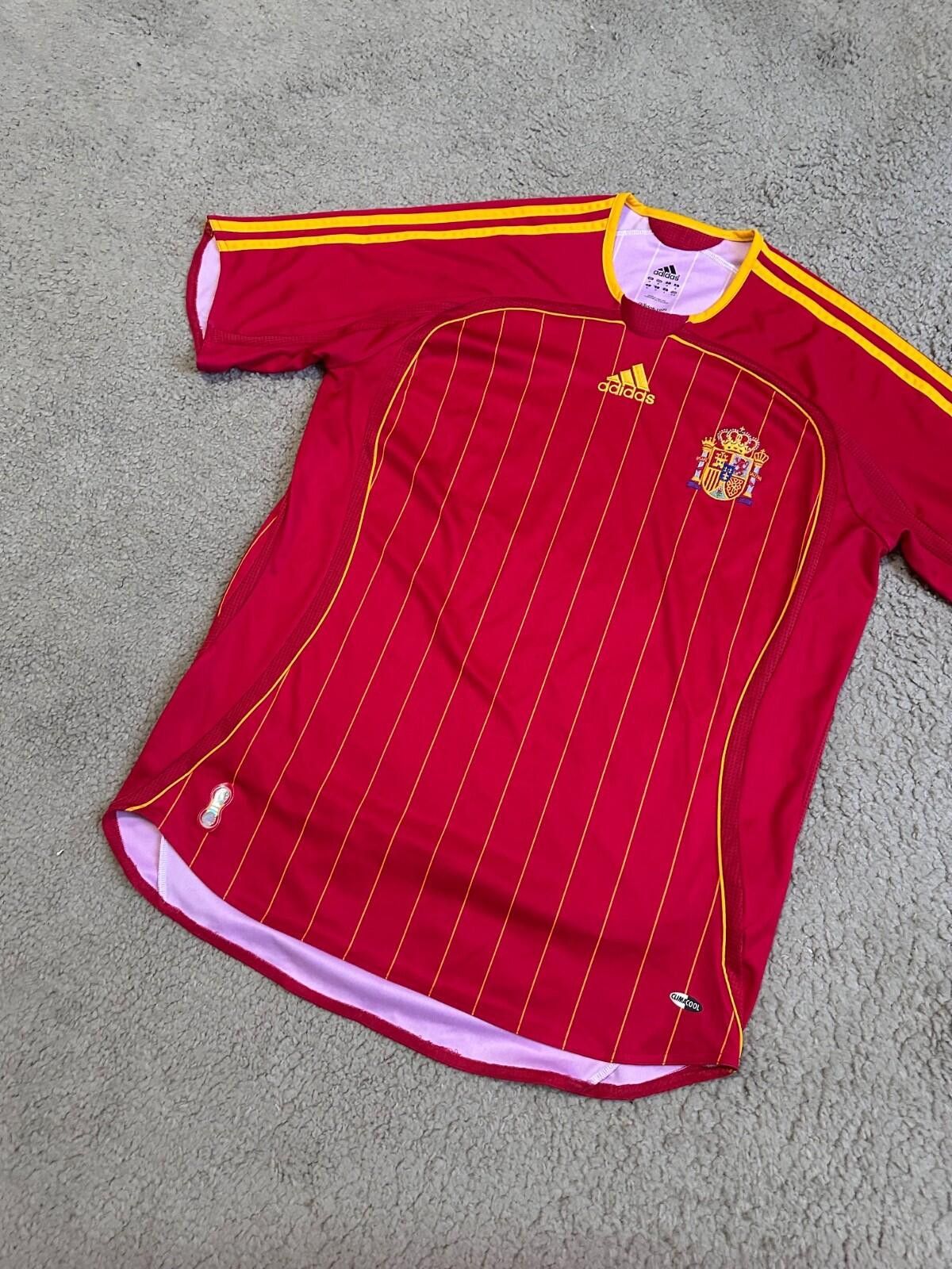 Adidas Spain 2006 2008 Home Football Shirt Soccer Jersey Adidas Size US M / EU 48-50 / 2 - 2 Thumbnail