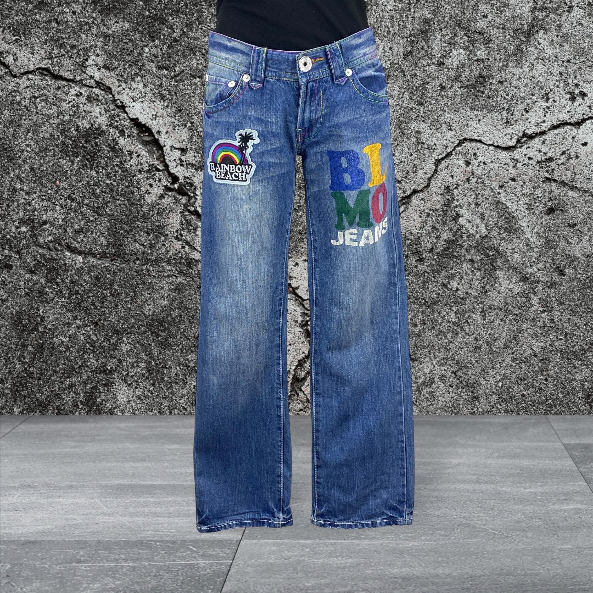 Japanese Brand Blue Moon Blue Japan Denim Jeans Japanese Surf Jeans Pants Size US 28 / EU 44 - 2 Thumbnail