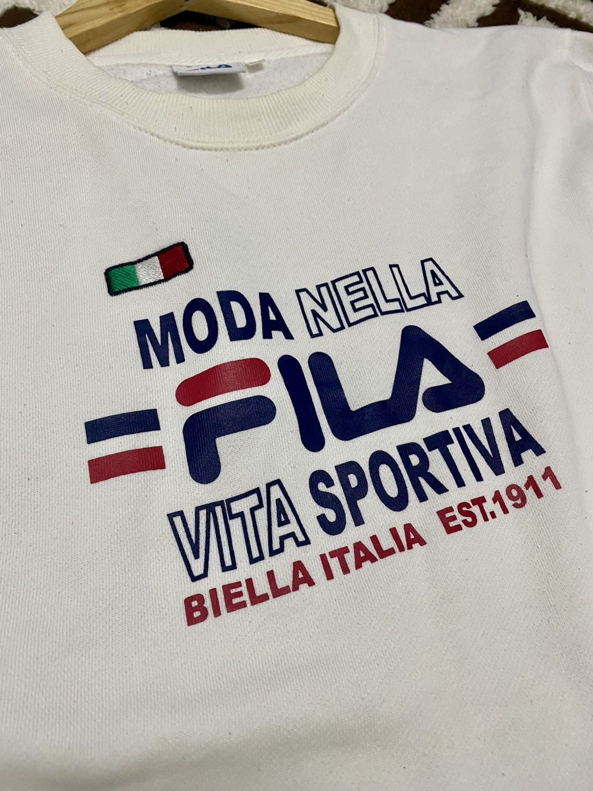 Fila × Vintage RARE Y2K FILA SWEATSHIRT Size US M / EU 48-50 / 2 - 2 Thumbnail