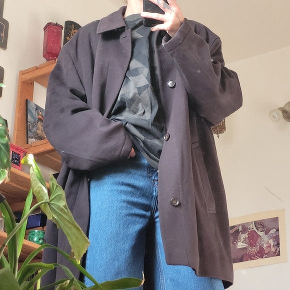 Hugo Boss Hugo Boss Vintage Brown Long Wool Cashmere Coat - Size 58 Size US XXL / EU 58 / 5 - 2 Thumbnail