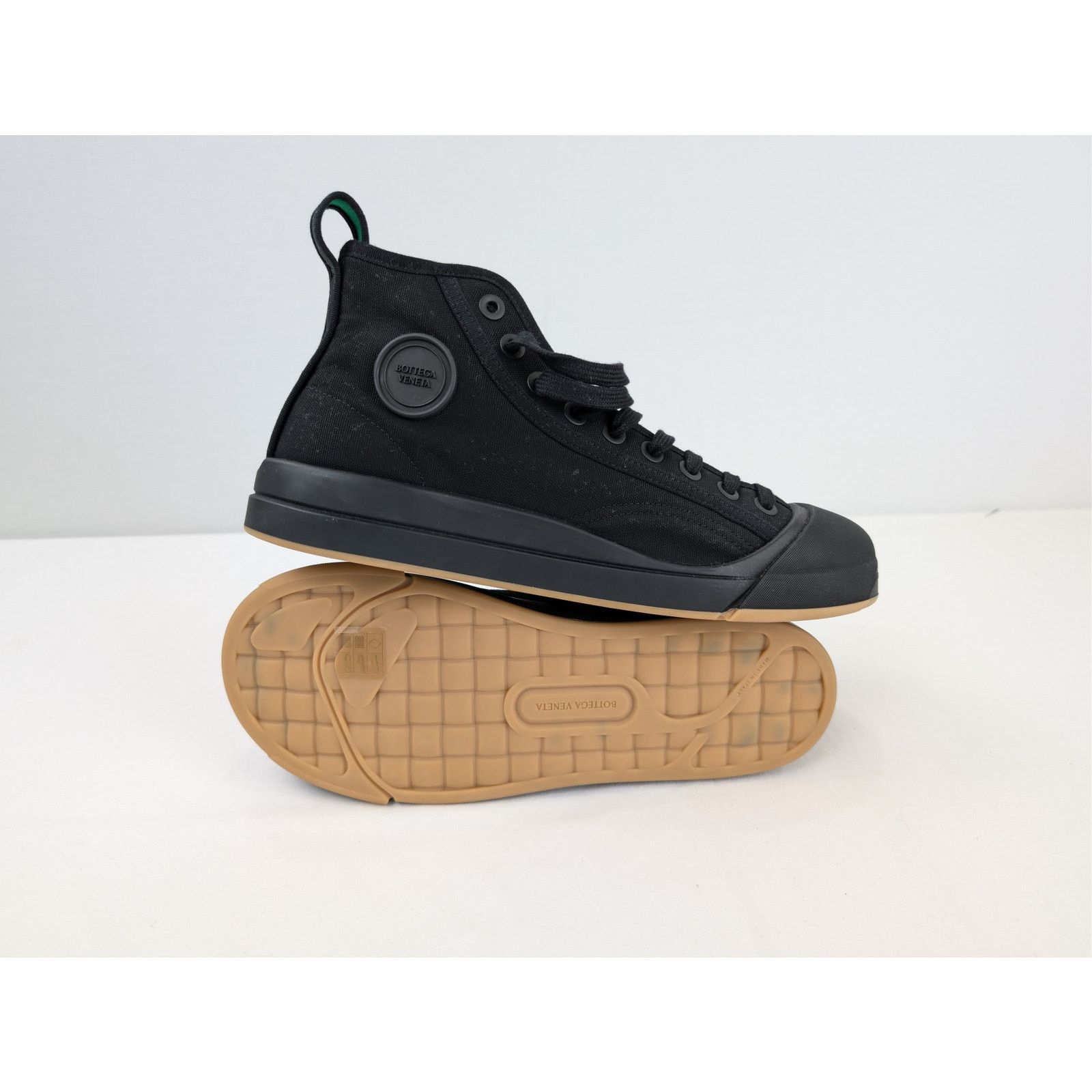 Bottega Veneta o1rshd1 Canvas Vulcan Sneaker in Black Size US 9 / EU 42 - 12 Thumbnail