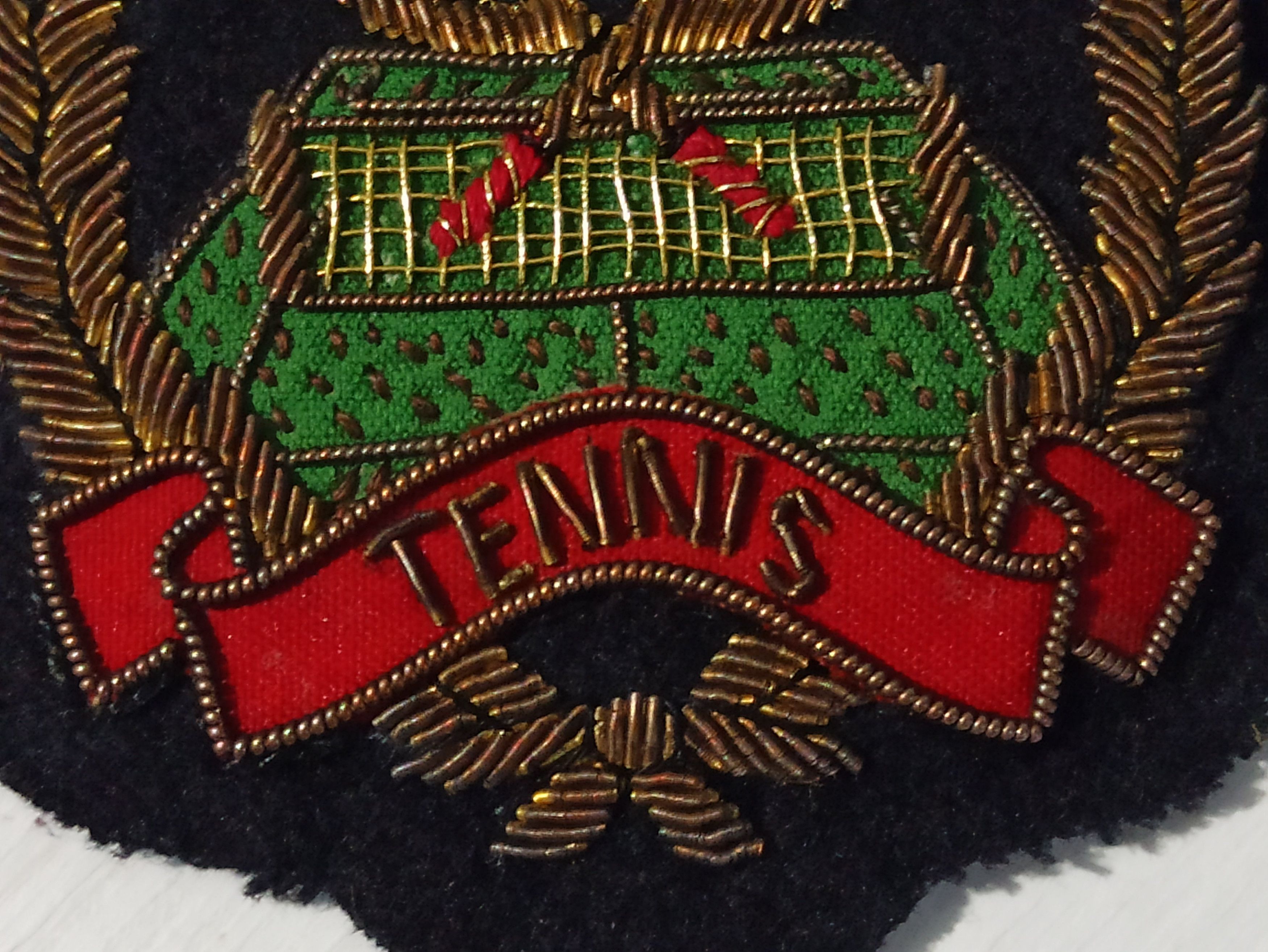 Other × Sports Specialties × Vintage EMBROIDERED TENNIS THEMED BADGE Size ONE SIZE - 3 Thumbnail