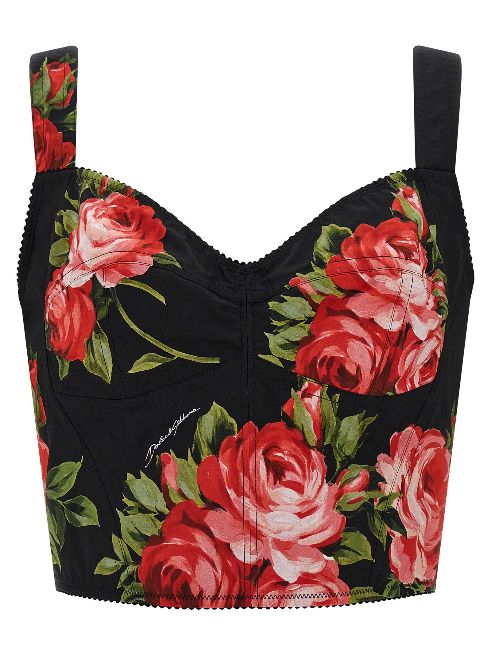 Dolce & Gabbana 'Bouquet Rose' Bustier Top Size S / US 4 / IT 40 - 1 Thumbnail