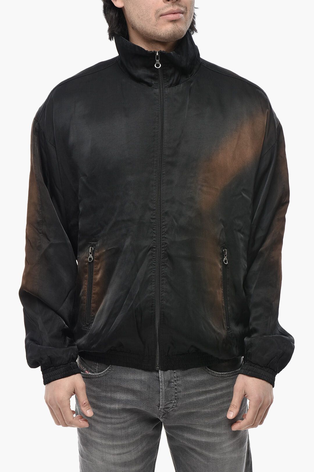 Diesel Bomber Jacket J-SMASH with Acid Wash Effect Size US L / EU 52-54 / 3 - 1 Thumbnail
