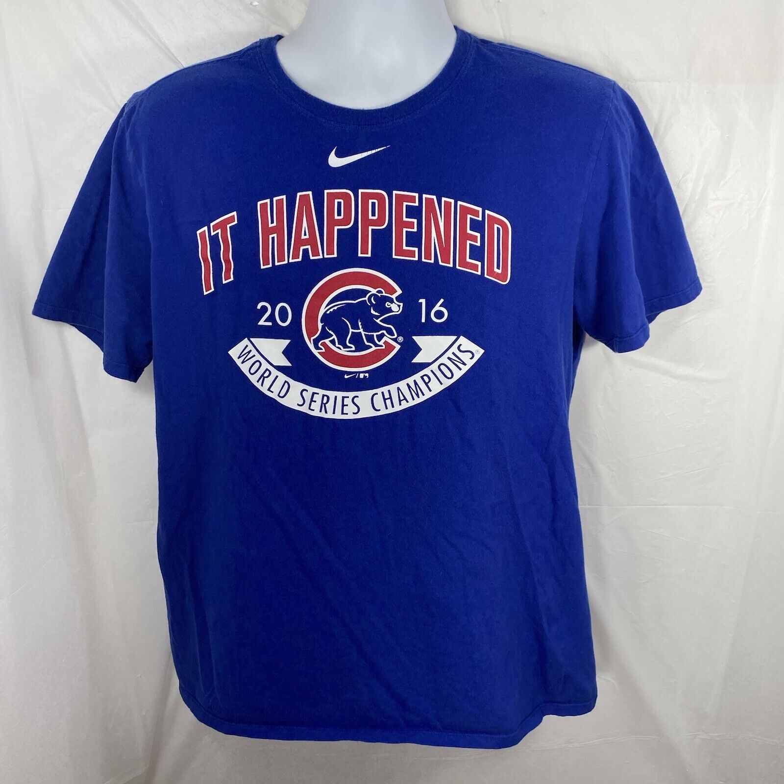 Nike Nike MLB Chicago Cubs Large Athletic World Series '16 Tee Size US L / EU 52-54 / 3 - 1 Thumbnail