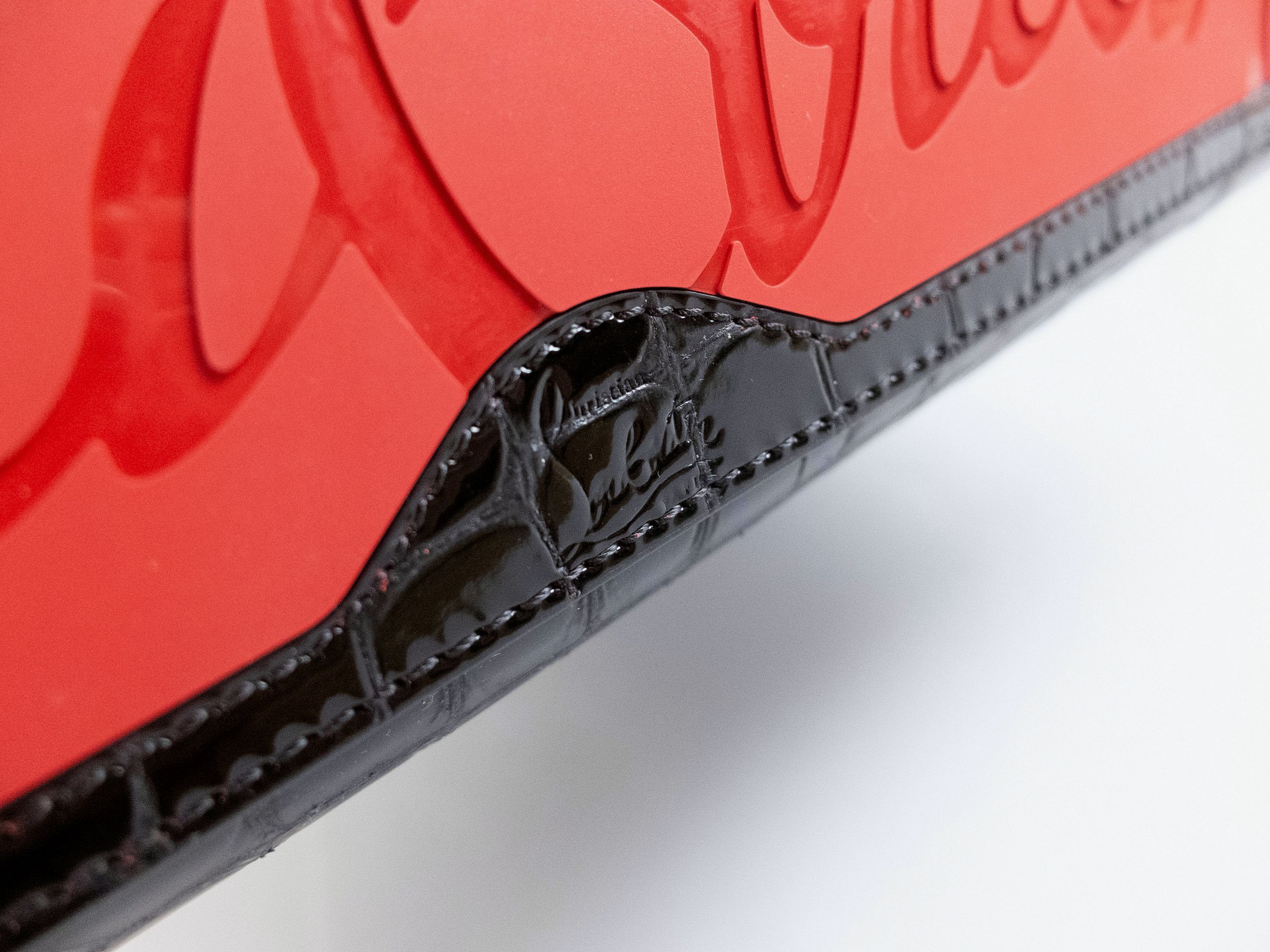 Christian Louboutin CHRISTIAN LOUBOUTIN Cabata black croc embossed leather tote Size ONE SIZE - 12 Thumbnail