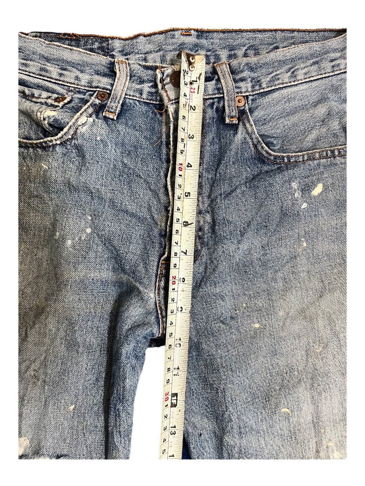 Levi's Vintage Levi’s Blue Wash Distressed Jeans Size US 29 - 13 Thumbnail