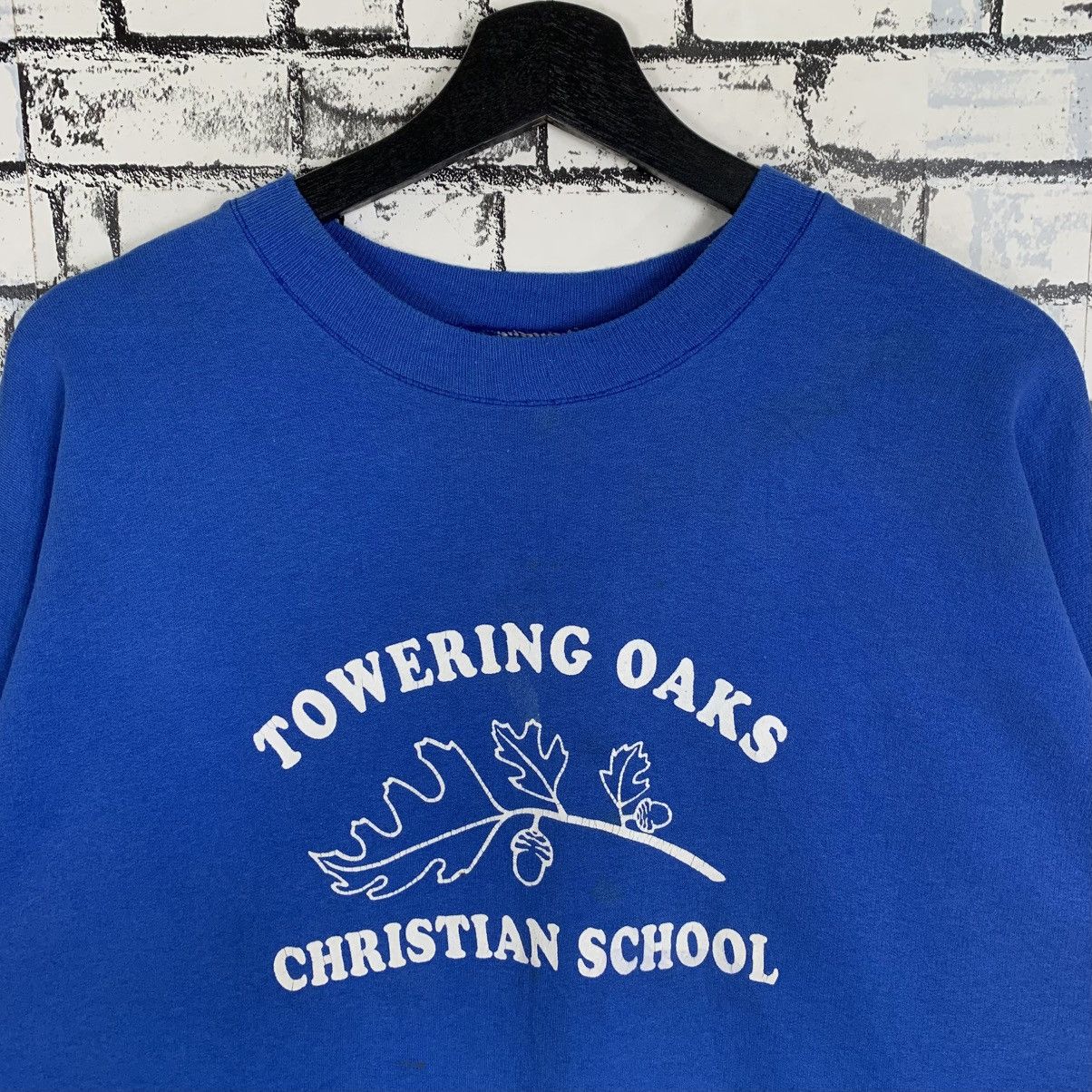 Vintage Vintage Towering Oaks Christian School Sweatshirt Size US XL / EU 56 / 4 - 3 Thumbnail