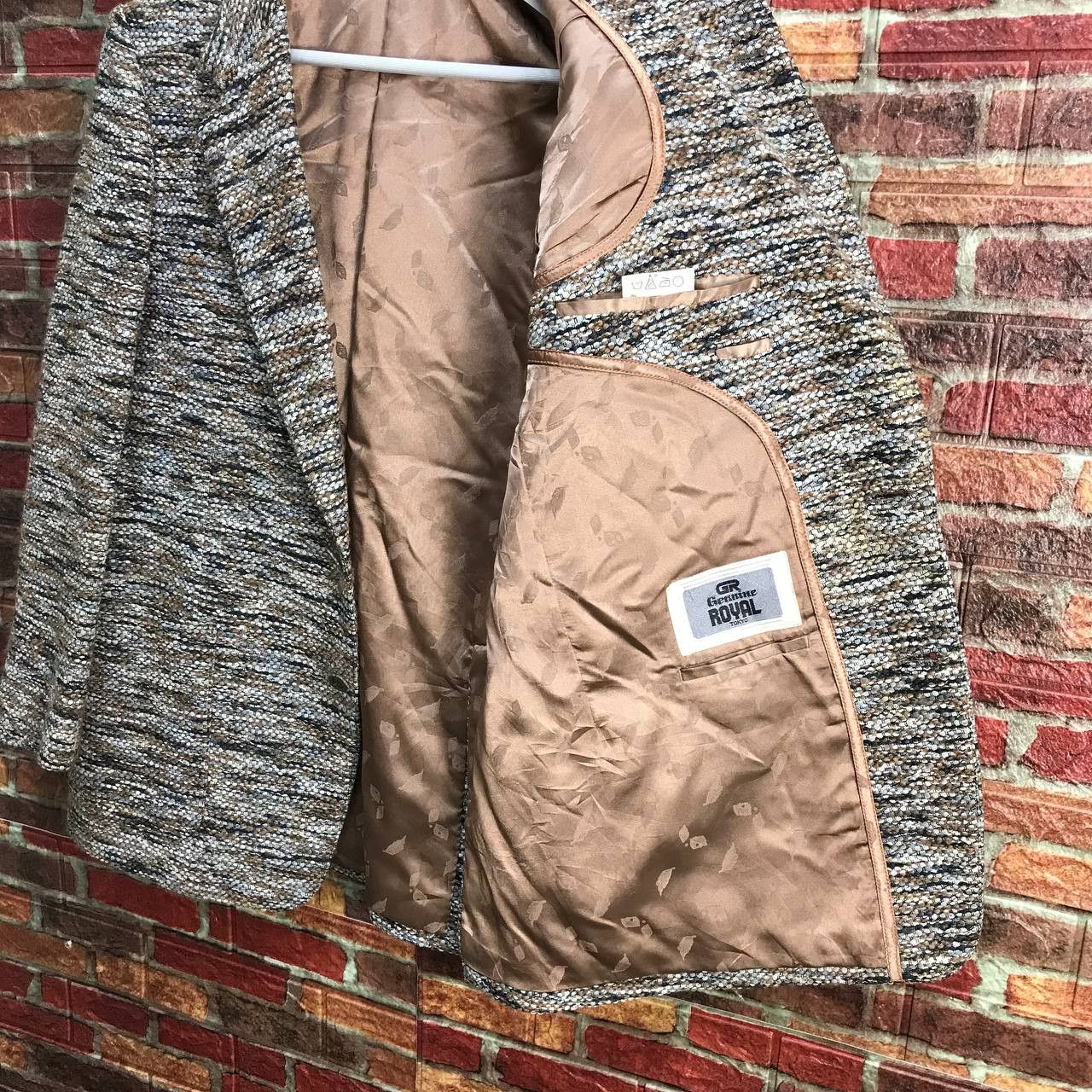 Japanese Brand GOLDEN TWEED GENUINE ROYAL TOKYO TWEED KNITTED COAT Size US M / EU 48-50 / 2 - 13 Thumbnail