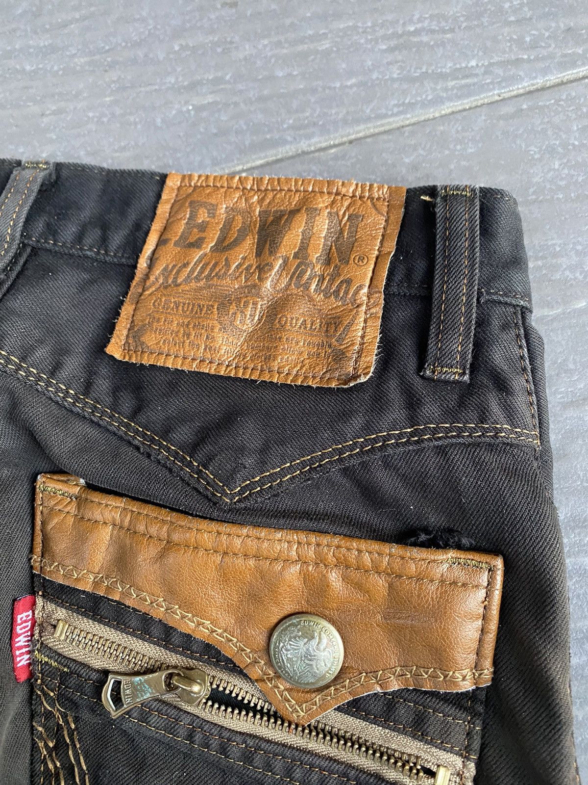 Edwin × Hysteric Glamour Edwin distressed faded black Size US 30 / EU 46 - 4 Thumbnail