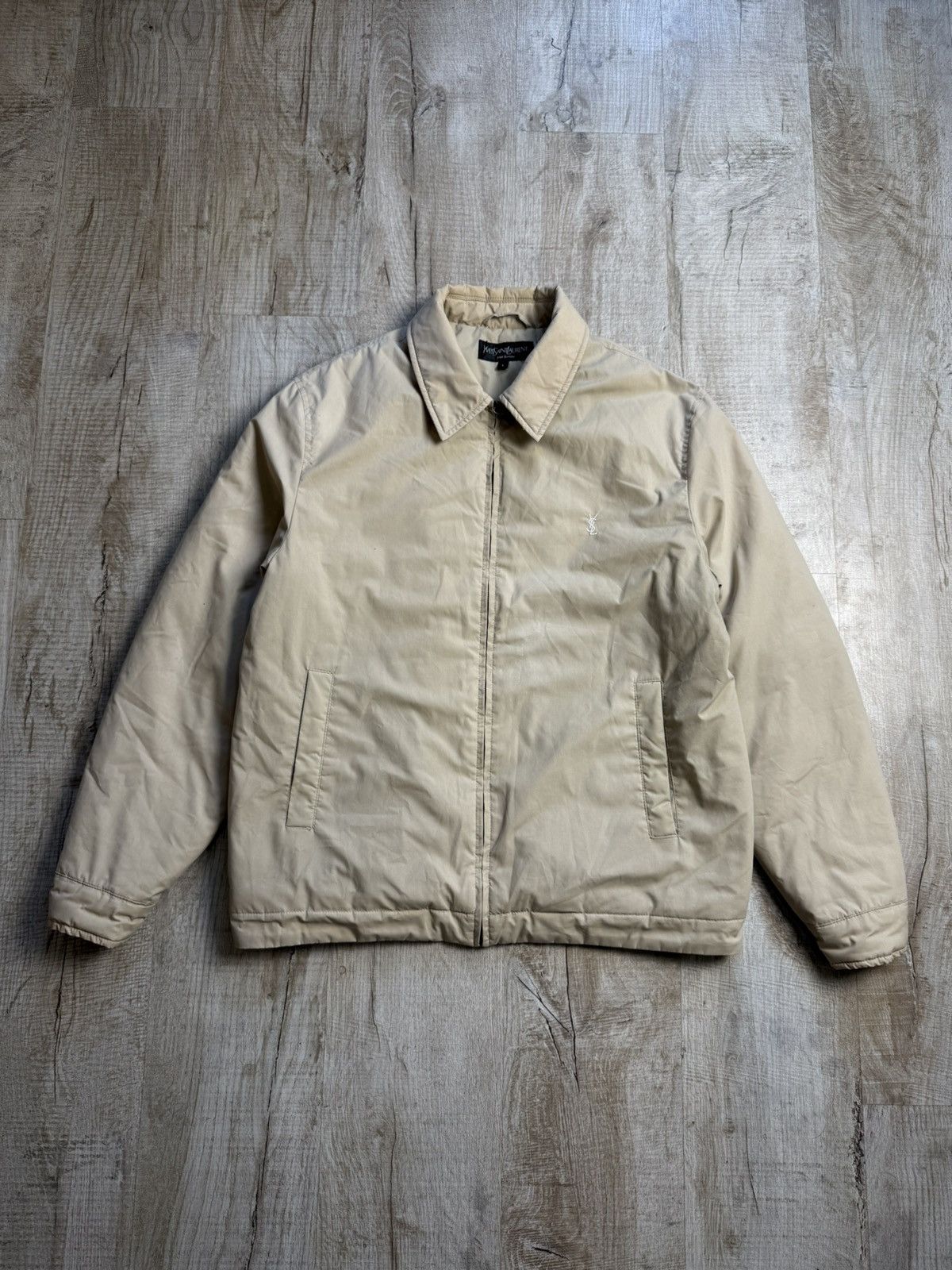 Yves Saint Laurent Vintage Yves Saint Lauren beige jacket bomber L Men Size US L / EU 52-54 / 3 - 1 Thumbnail