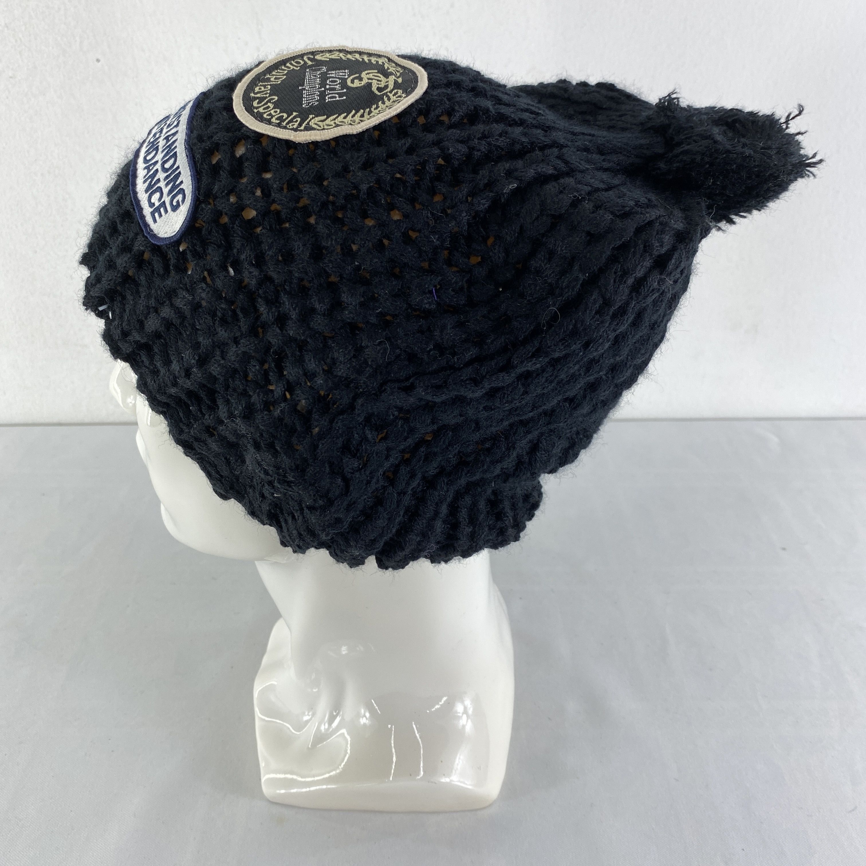 Japanese Brand Embroidery Patchwork Snow Cap Hat Beanie -BN512 Size ONE SIZE - 2 Thumbnail