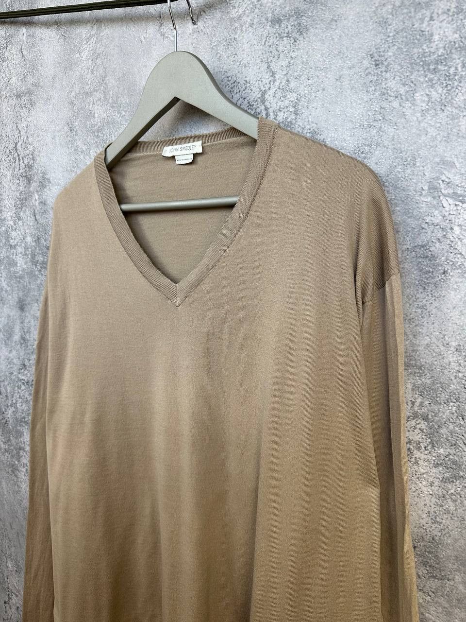John Smedley John Smedley Sea Island Cotton V-Neck Sweater Knit Jumper Size US XXL / EU 58 / 5 - 5 Thumbnail